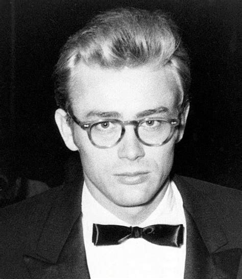 james dean wearing glasses.